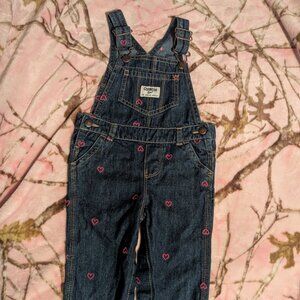 Baby Oshkosh overalls with hearts